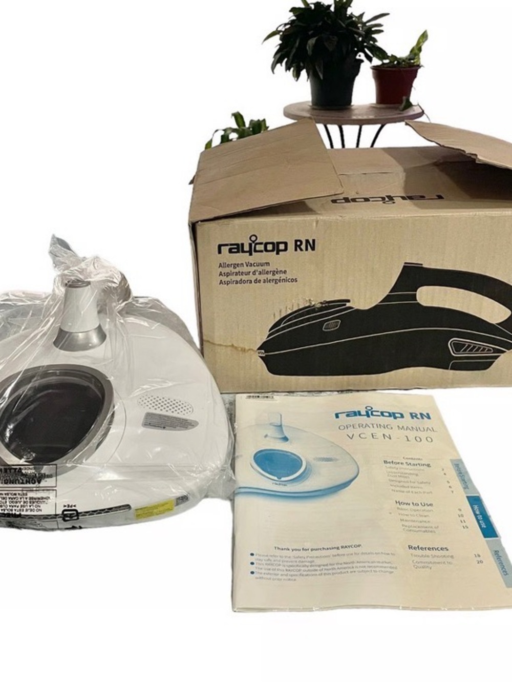 Ray cop RN handheld allergen vacuum and fabric sanitizer model vcen 180
